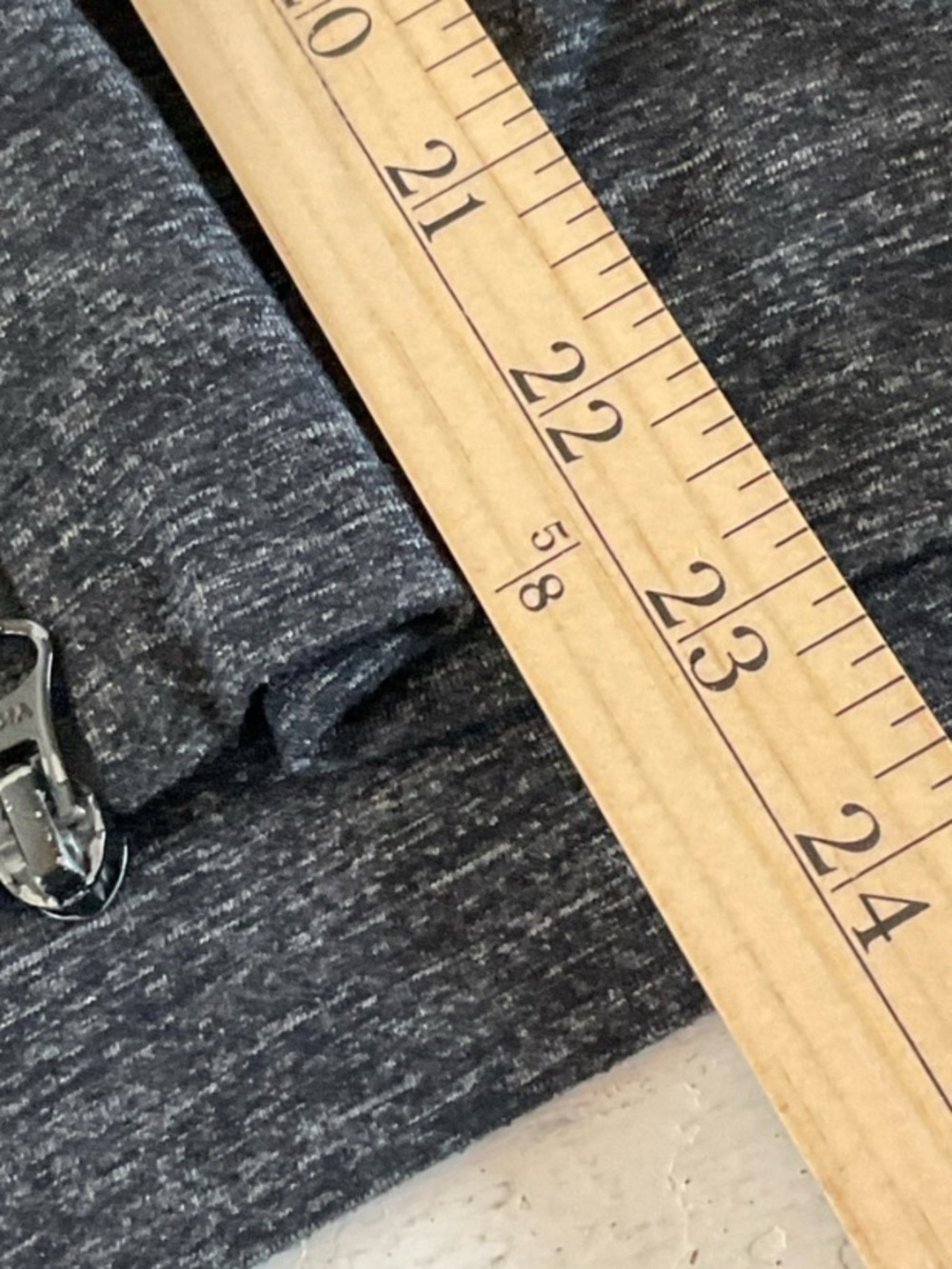 lululemon athletica Dark Gray Sculpted Zip Hoodie Jacket Size 6. - Picture 7 of 9